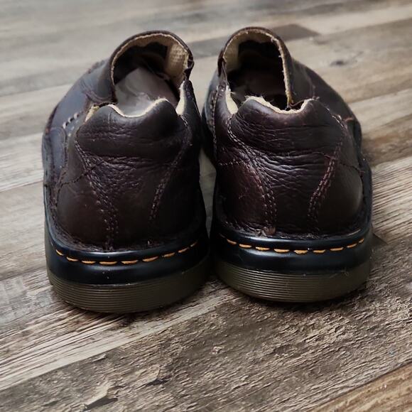 Dr. Martens Mens‎ Dark Brown Leather Slip-Ons Size 9 AW004 KV 05 P Neutral main image 7